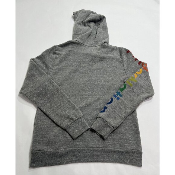 Aviator Nation Aspen Relaxed Pullover Hoodie in Heather Grey - Picture 4 of 5